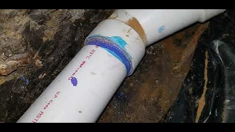 Pvc Sewer pipe repair under slab in tunnel