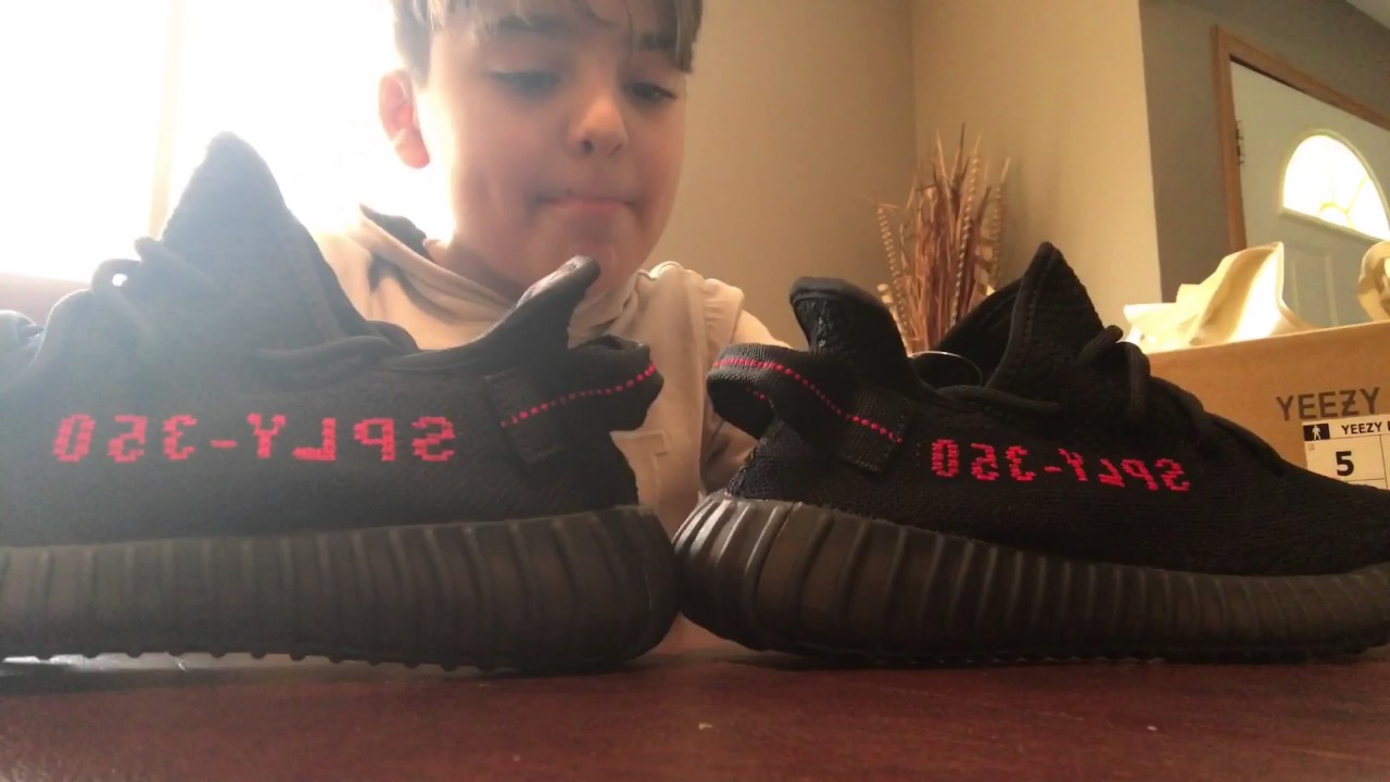 YEEZY V2 BRED UNBOXING BY A 10 YEAR OLD 