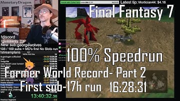 Final Fantasy 7 100% Speedrun Former World Record (16:28:31) World