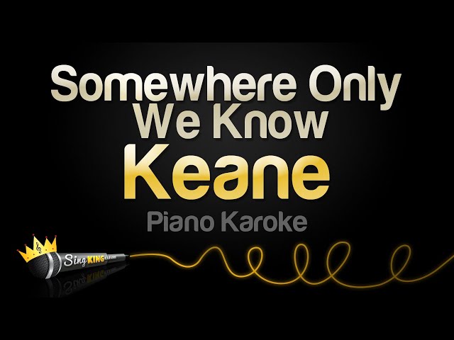 Keane - Somewhere Only We Know (Piano Karaoke) class=