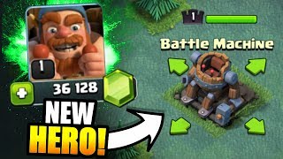 NEW HERO "BATTLE MACHINE" UNLOCKED IN CLASH OF CLANS!! - EPIC GEM SPREE CONTINUES! NEW HERO "BATTLE MACHINE" UNLOCKED IN CLASH OF CLANS!! - EPIC GEM SPREE CONTINUES!