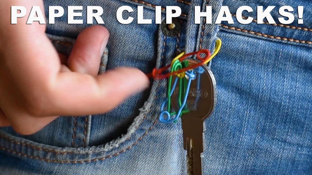 10 Paper Clip Hacks - LIFE HACKS - YouTube