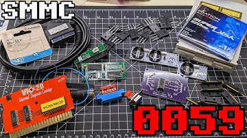 0059 A VIC-20 test harness, an LS-120 disaster, a homebrew PC accelerator and a cool bad CPU die