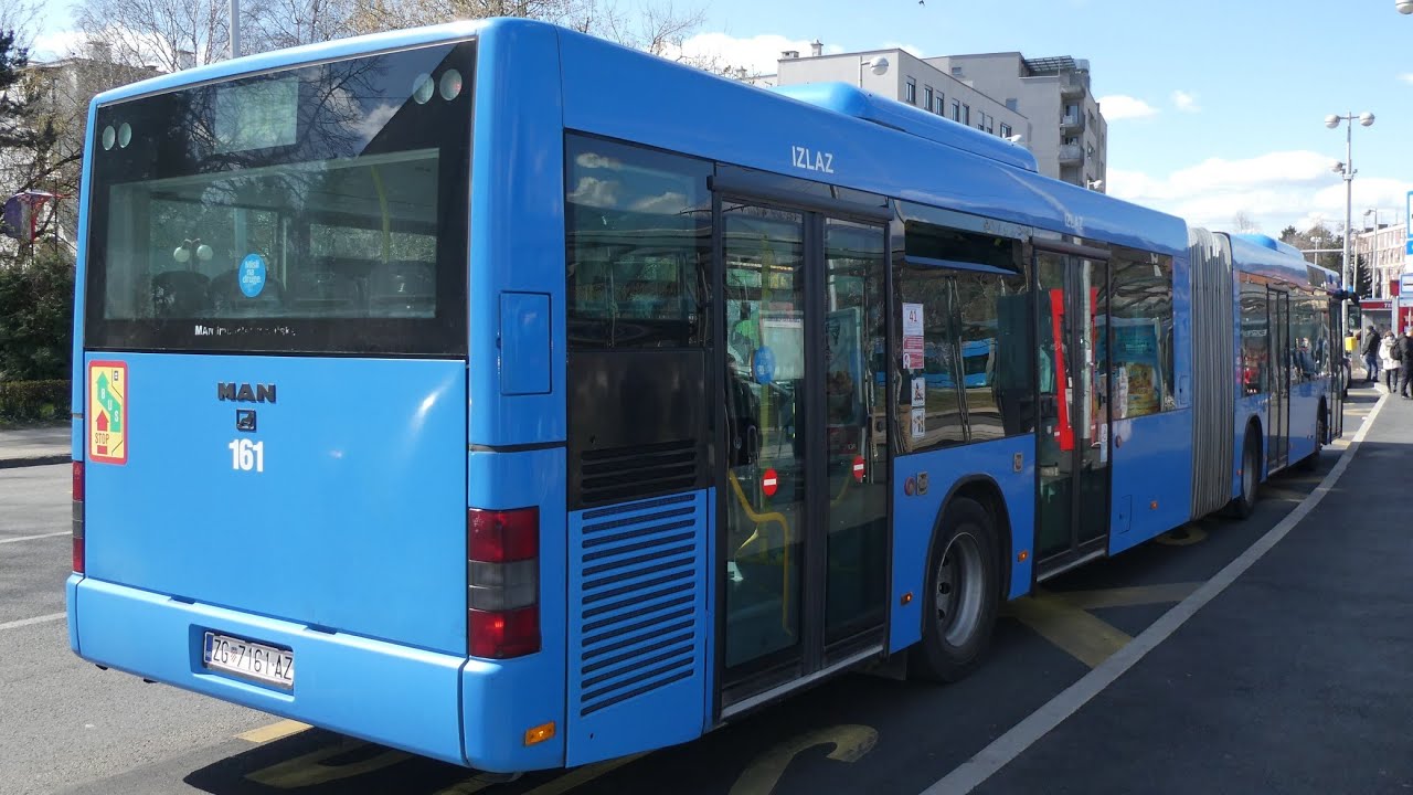 Buses & Trams Zagreb - ZET Terminal // Okretište autobusa i tramvaja Črnomerec, Zagreb Zapad ▶4K