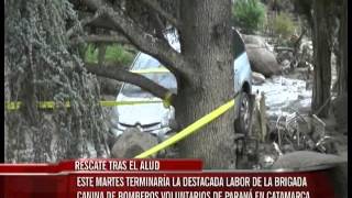 Alud en Catamarca: culmina el trabajo de Bomberos Voluntarios de Paraná en tareas de rescate