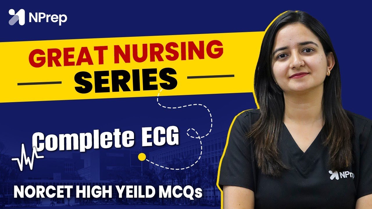 ECG Important MCQs & Concepts | NORCET & Other Nursing Exams | Pooja Mam