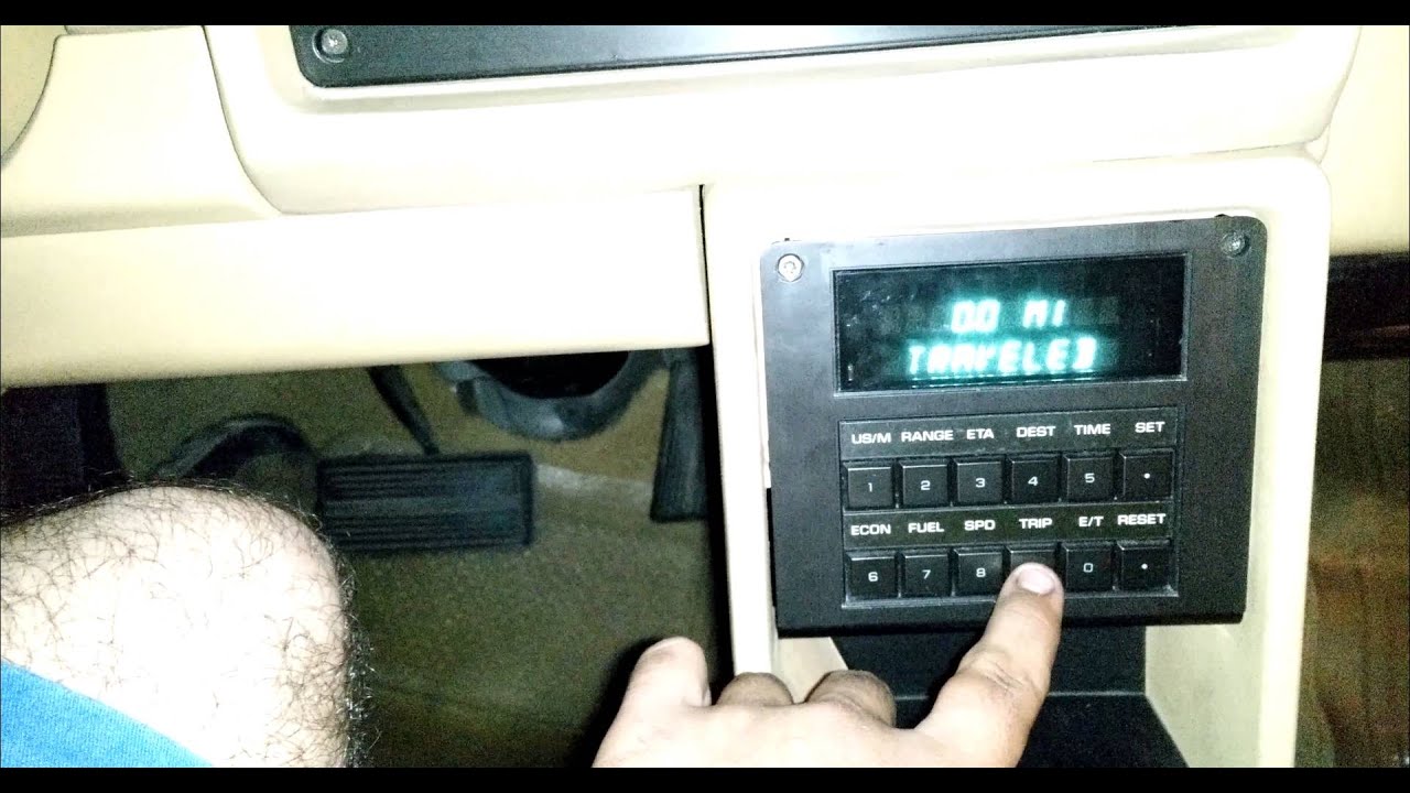 1986 Chrysler LeBaron GTS Turbo trip computer - YouTube