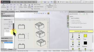 3 Lego Bricks Drawing SolidWork