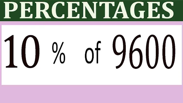 Percentages     10      Percentage(%)    of   9600