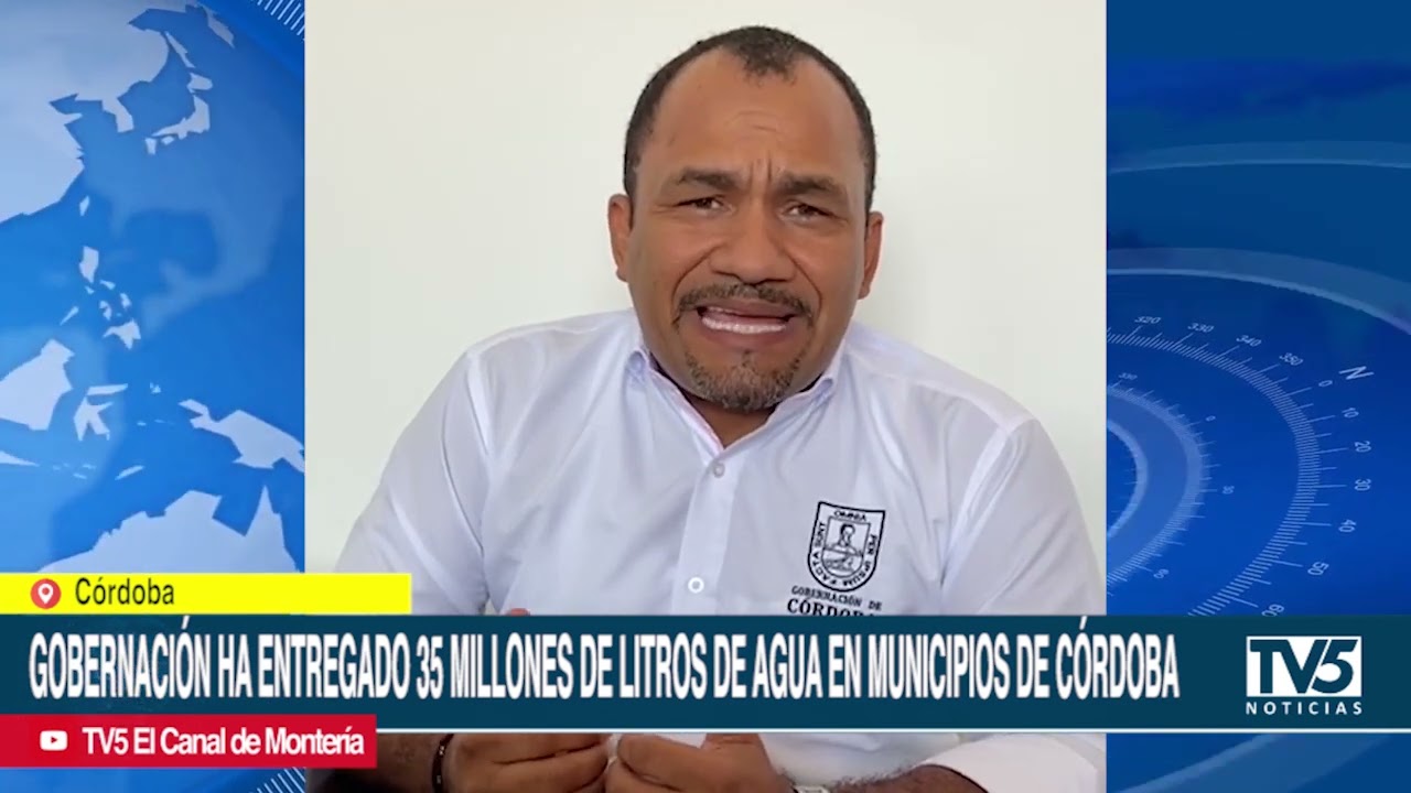 Gobernación ha entregado 35 millones de litros de agua en municipios de córdoba