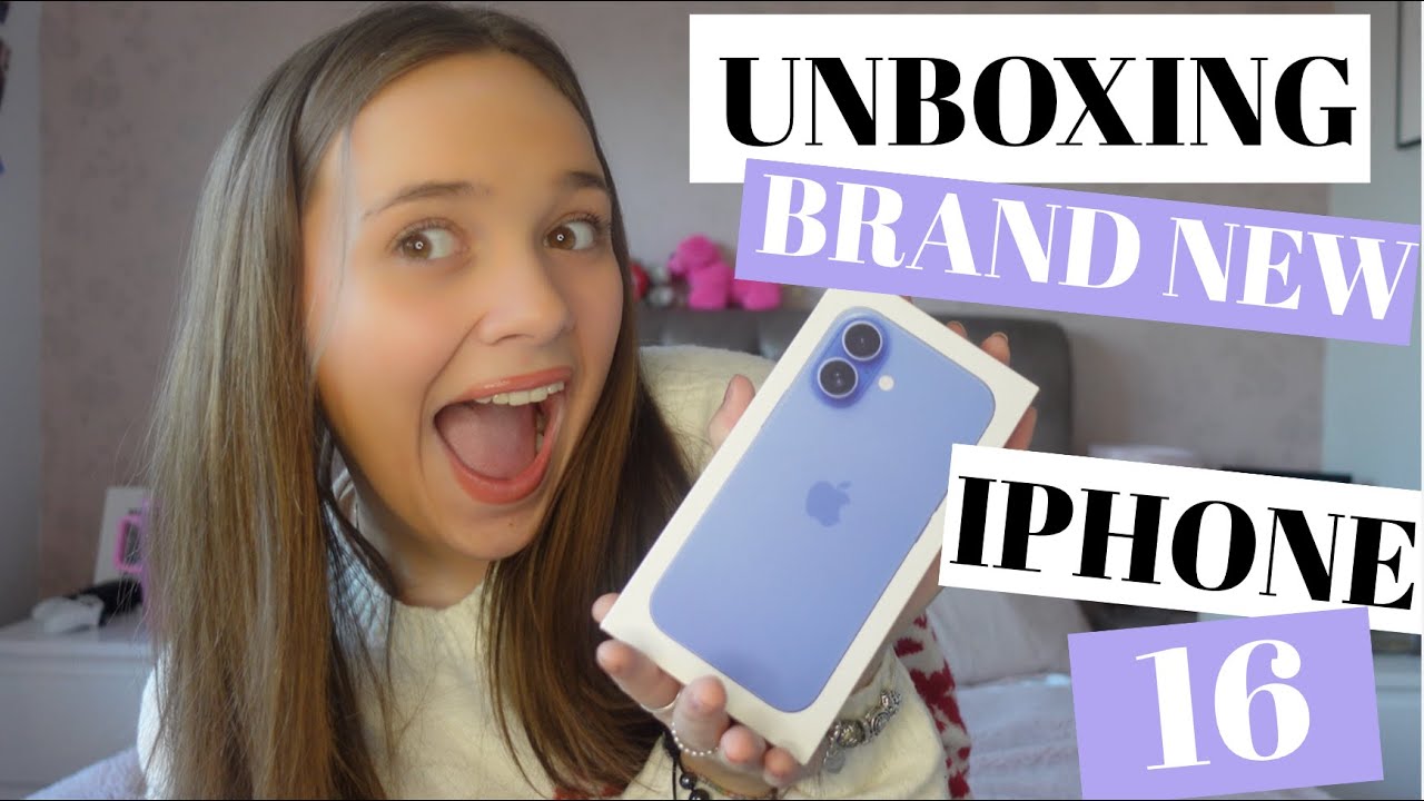 Unboxing my new iPhone 16!!!