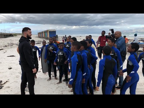 Finn Bálor and Sonya Deville celebrate Waves for Change in Cape Town