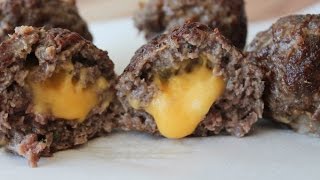 How To Make Cheese Stuffed Beef Meatballs - By One Kitchen Episode 264