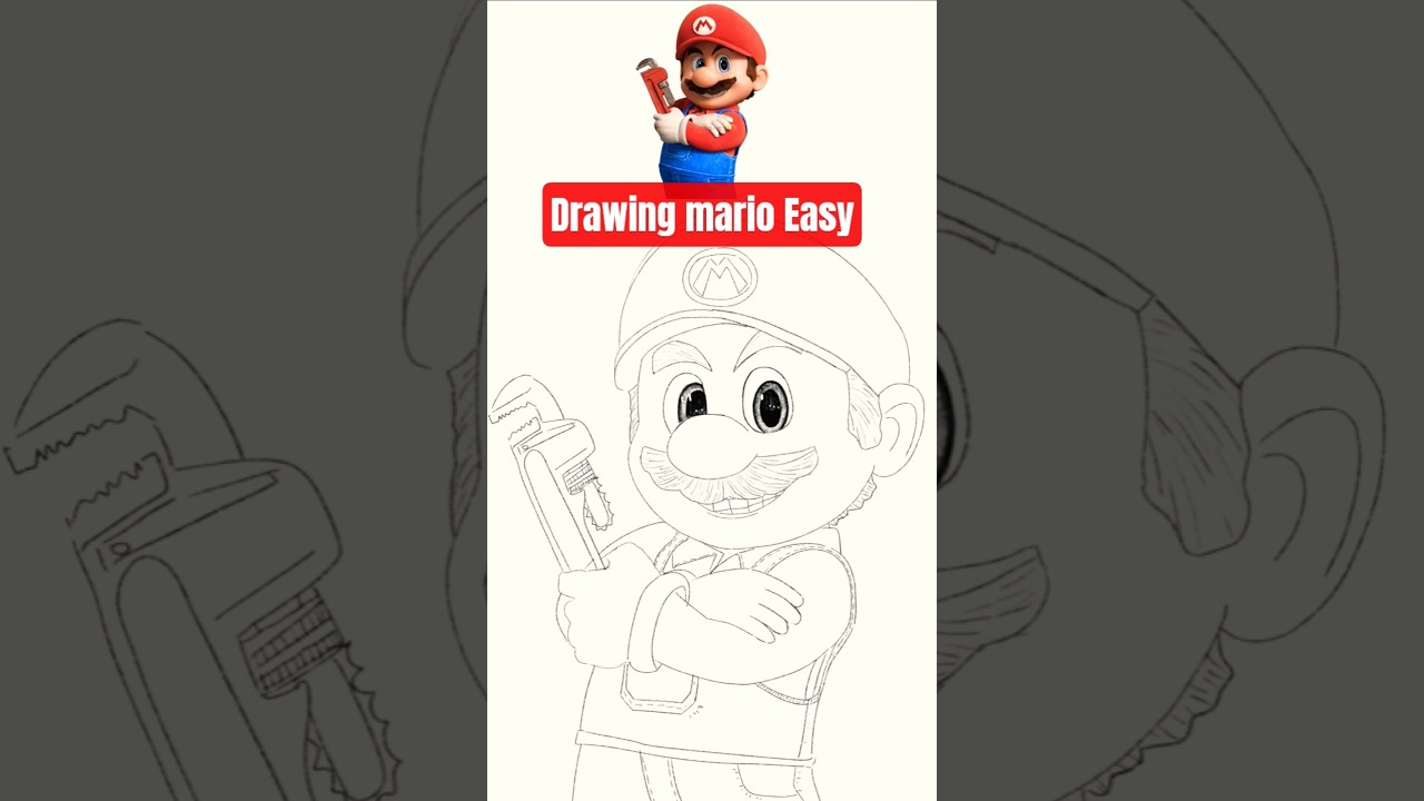 drawing mario supermario galaxy moive
