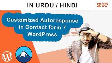 Customized Contact form 7 auto response email in WordPress - HINDI / URDU | autoresponder | Shahbaz