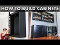 How To Build and Install DIY Frameless Kitchen Cabinets // Home Bar Pt. 1