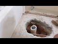 Move Toilet Waste Pipe in Concrete Slab - Easy