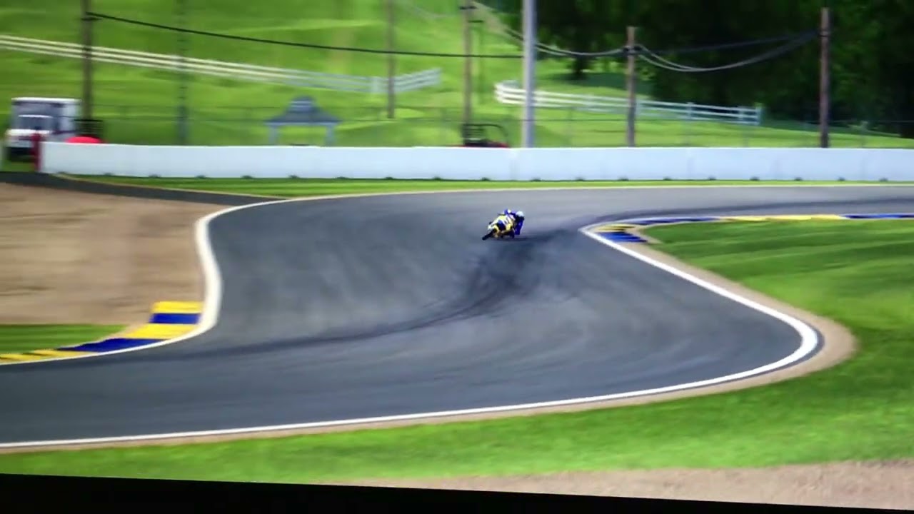 Crazy save in old VR 46 bike 2006 or 2009 bike I think