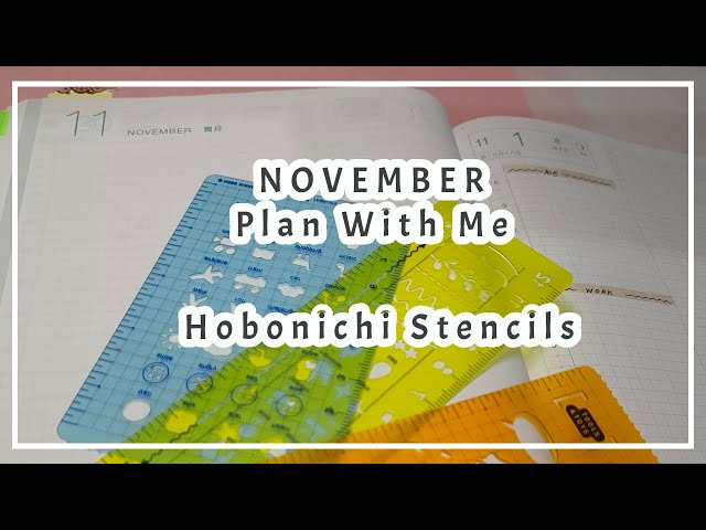 Hobonichi Stencil - Schedule