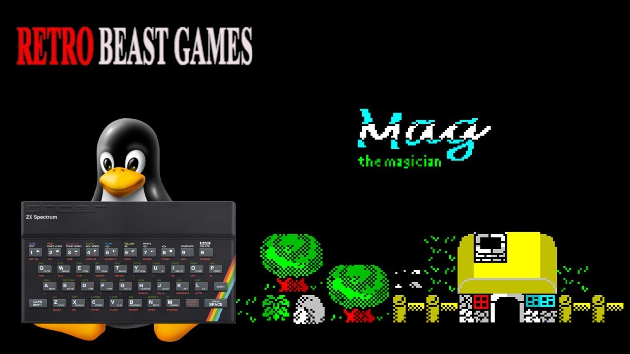 Mag the Magician :  ZX Spectrum 48k ( 2017 Made Game(Game Play))