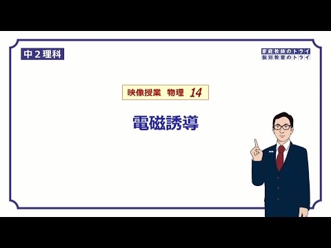 【中２　理科　物理】　電磁誘導と誘導電流　（１６分）