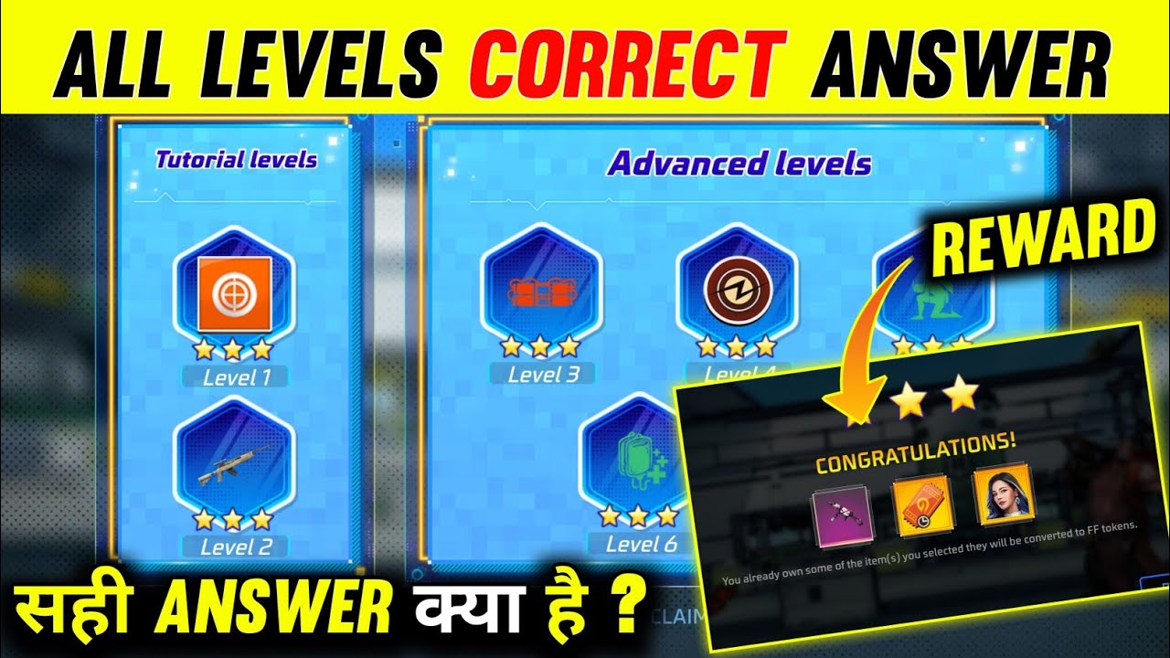All Level Correct Answer Of Combo Hero Event | Free Fire New Event | Combo Hero Answer