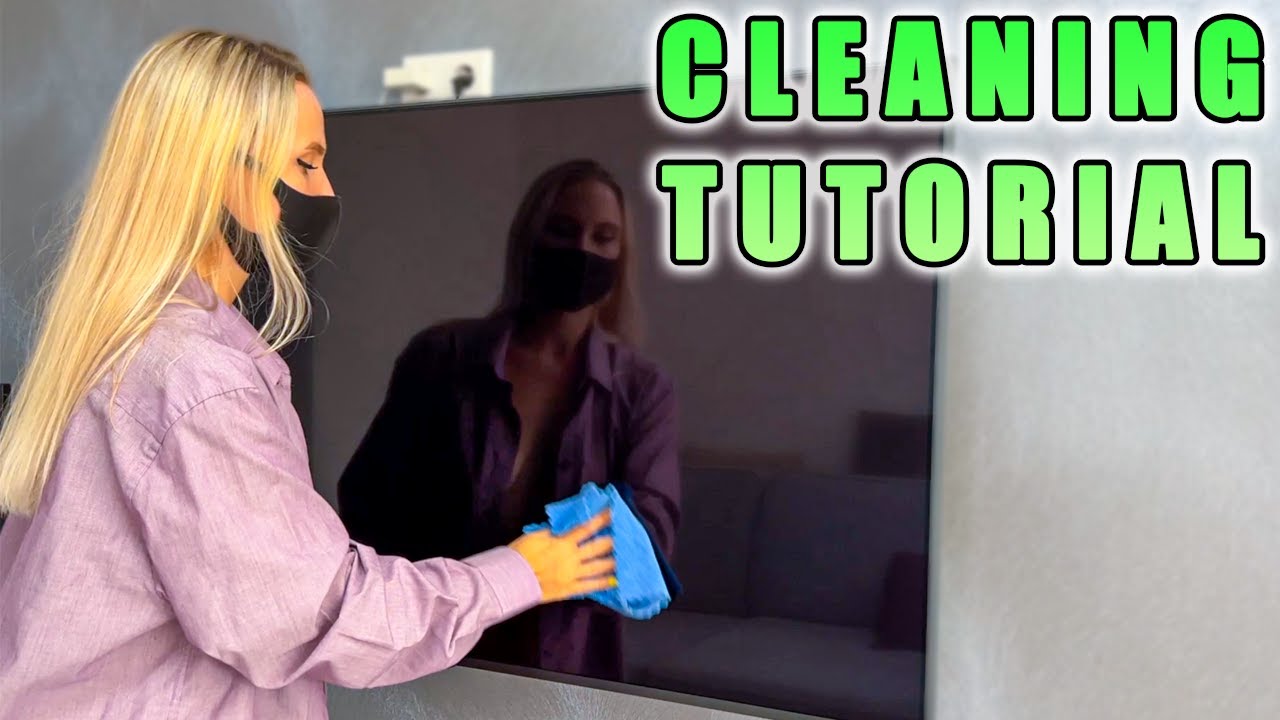 Cleaning Your TV the Right Way  | A Cozy Living Room Cleanup with Irinis