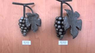 Кованые изделия Полтава. Виноградные грозди 52.211 и 52.212(www.ekskalibur.com.ua Самые низкие цены на кованые элементы в Украине., 2015-11-06T02:08:15.000Z)