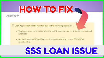 You have NO SIX Months Contributions for the last 12 months - SSS Loan Error How to FIX