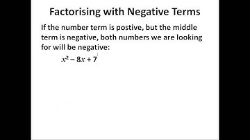 Man vs Maths Level 1 Algebra #4 -- Quadratic Factorising