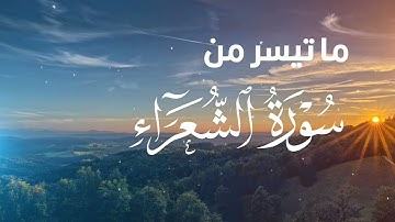 ما تيسر من سورة الشعراء - محمد اليحيى