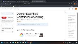 Docker Essentials: Container Networking #gem-docker-networking #qwiklabs #arcade
