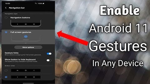 How to enable Full Screen Gestures On any Android devices- without root | Air technology.