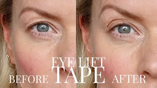 How to use eye lift tape to help with hooded eyes