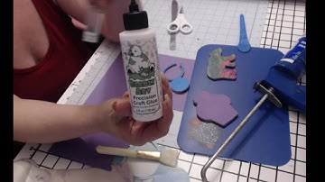 Step 1 DIY molds for epoxy keychains Using Cricut cardstock to make silicone molds