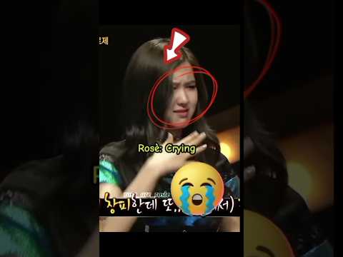 rosé crying for her family 😭🥺 #shorts #rosé #blackpink #trending #fypシ゚