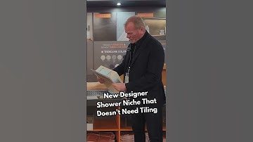 Mike Holmes Checks Out New Shower Niche No Tiling Required at The International Builder Show