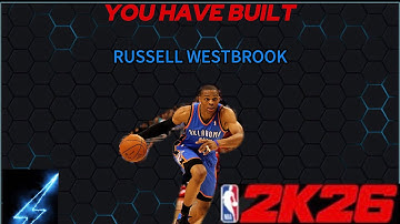 MY RUSSELL WESTBROOK BUILD IS HERE TO DOMINATE THE STREETS OF NBA2K26 Mr Triple double has arrived🔥