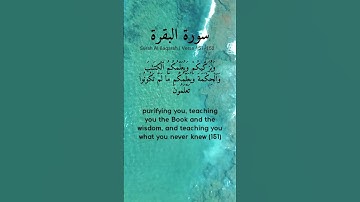 SURAH AL BAQARAH VERSES 151-152 -- Mishary al-Afasy |سورة البقرة الآيات ١٥١-١٥٢-- مشاري العفاسي