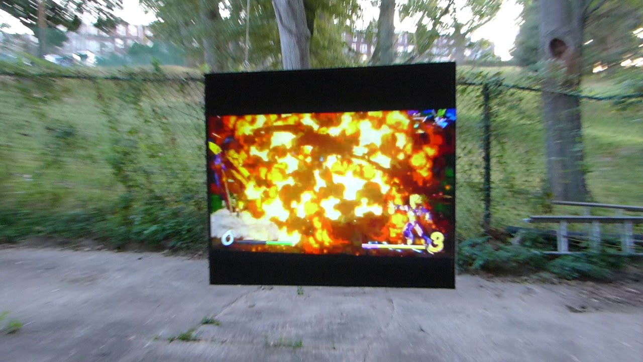 outdoor black projection screen 