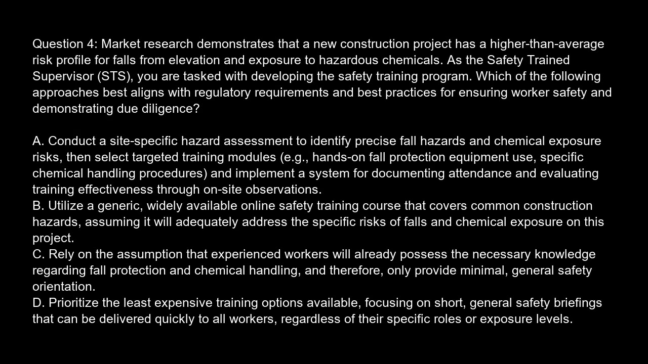 Safety Trained Supervisor  STS  Free Practice Test And Answers Updated video