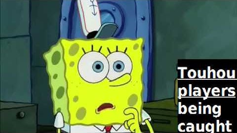 Touhou portrayed by spongebob