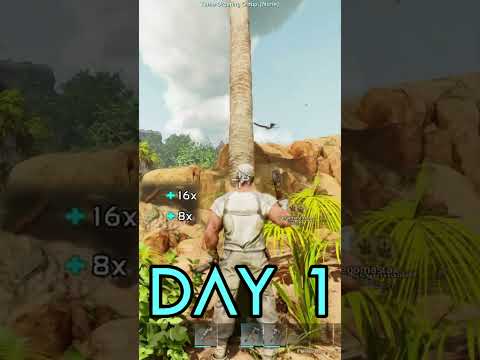 Starting my Forever World on ARK: the Island Ascended - Day 1