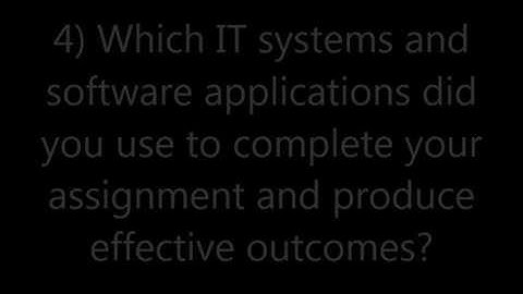 Improving Productivity Using IT