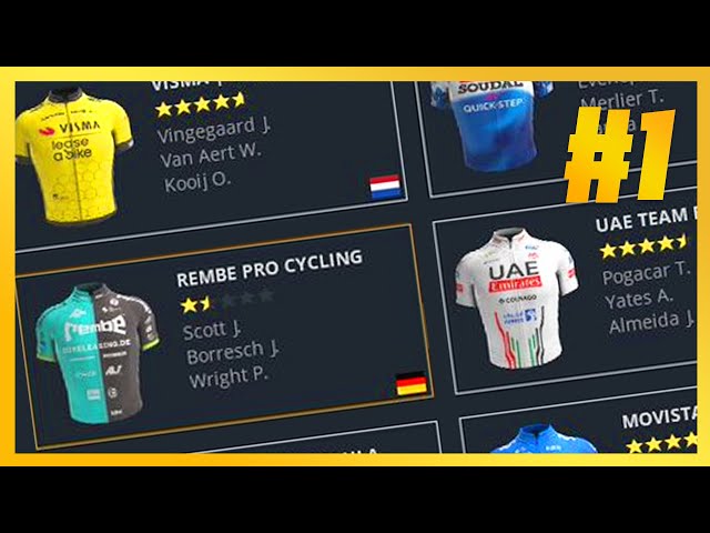 OUR CAREER BEGINS! #1 - Pro Cycling Manager 2024 - REMBE Pro Cycling Career class=