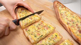 Beliebtes Frühstücksrezept, das Sie unterwegs haben können! Herzhaft und lecker! 🔝