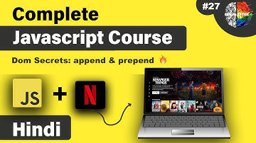 Learn append, prepend & appendChild in 7 Minutes | JavaScript DOM  | javascript dom tutorial