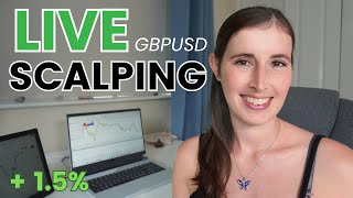 LIVE Day Trading Scalping GBPUSD w/ PRICE ACTION