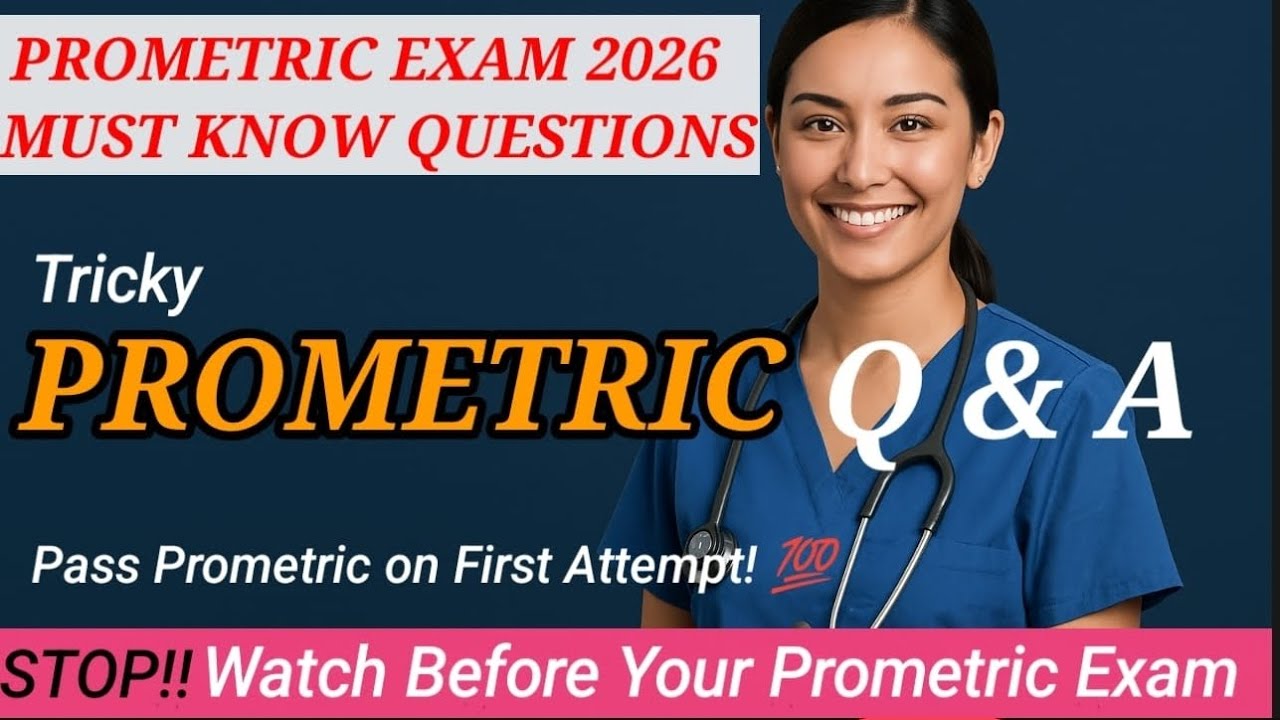 Вопросы и ответы к экзамену Prometric 2026. Подготовка к экзамену Prometric в последнюю минуту. С...