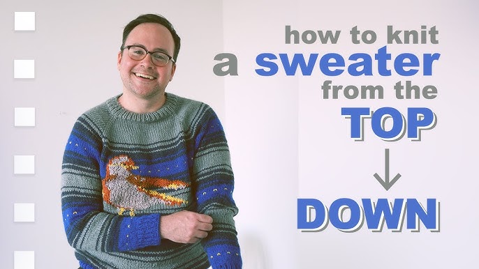 How to Knit a Top Down Pullover  Easy Knitting Pattern Tutorial